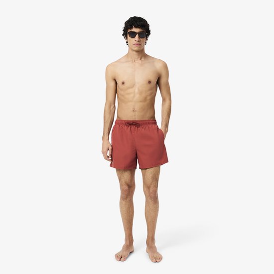 Lacoste Badeshorts Herren, braun – Größe M