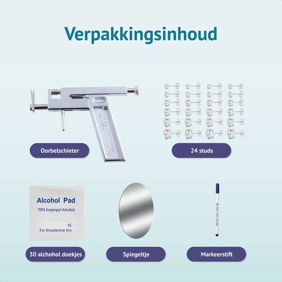 Ohrring-Shooter-Set - Metall - Inkl. Ohrstecker