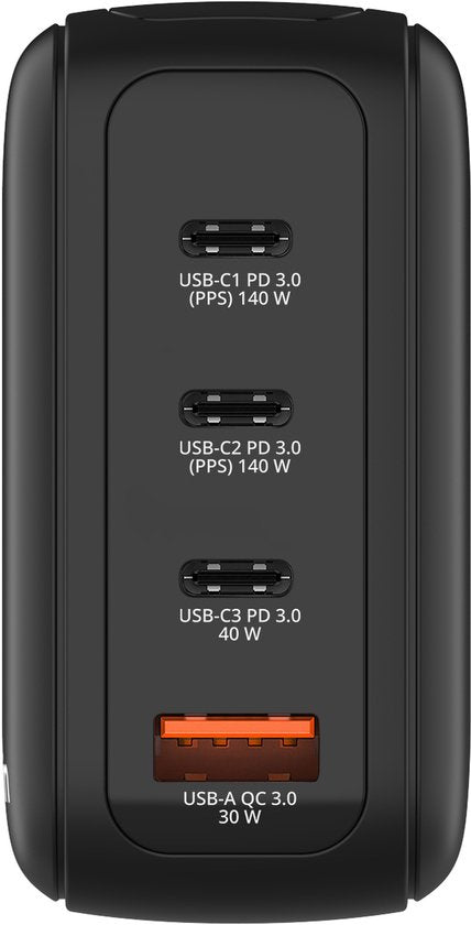 Verbatim Mini-GaN-Ladegerät 140 W mit Display