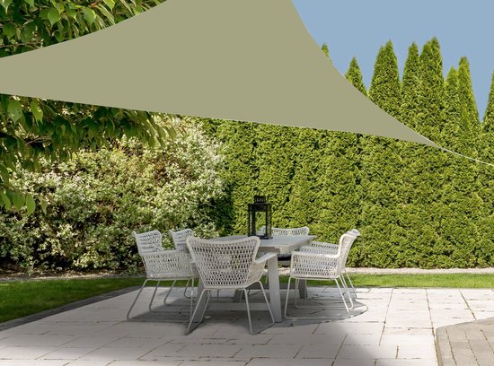 Ambiance Schaduwdoek 3x3x3 m Groen