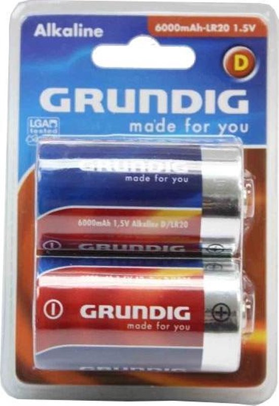 Grundig D Alkaline-Batterien - 2 Stück