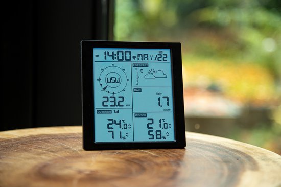 Alecto WS5200 - Professionelle WiFi-Wetterstation mit Außensensor - App-Steuerung - 6-in-1