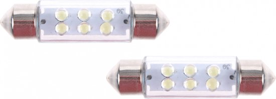 Grundig 2er Set Autoscheinwerfer - 6x LED - 12 Volt - 11 x 38 - Weiß
