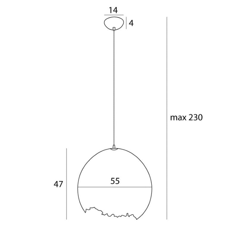 Nest Pendelleuchte - Aluminium & Zellstoff - 220V - 13W - Höhenverstellbar - Weiß