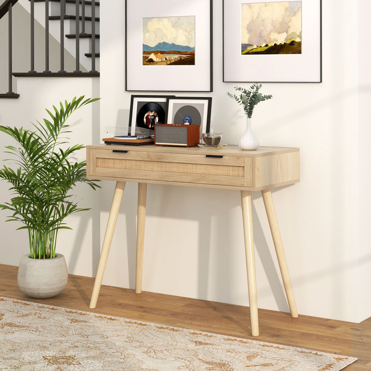 Coast Konsolentisch mit Schublade - Max. 60 kg - 88 x 40 x 77 cm - Naturlook