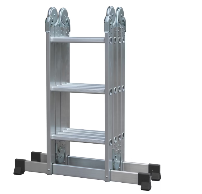 Batavia Aluminium Multifunktionsleiter 4x3 Sprossen - Höhe 165 cm | Arbeitshöhe 339 cm - Kompakt 90x33,5x25 cm