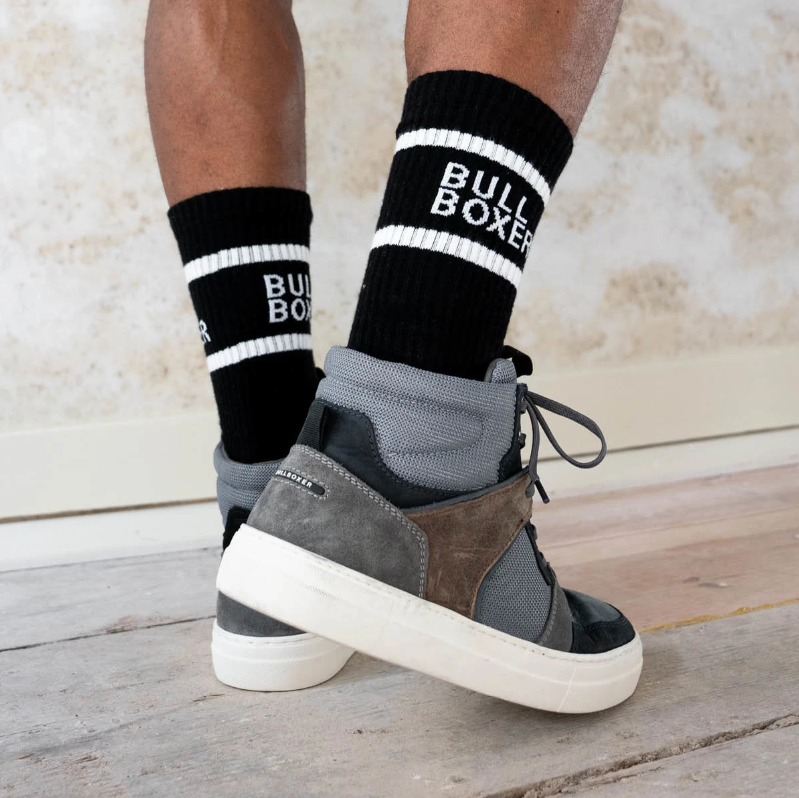 Bullboxer Herren Socken 2er-Pack Schwarz/Schwarz Größe 39-42