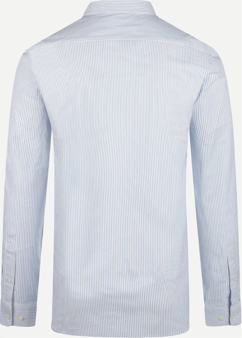 McGregor Stretch Oxford Small Stripe Shirt Herren - Größe XXL - hellblau - langarm