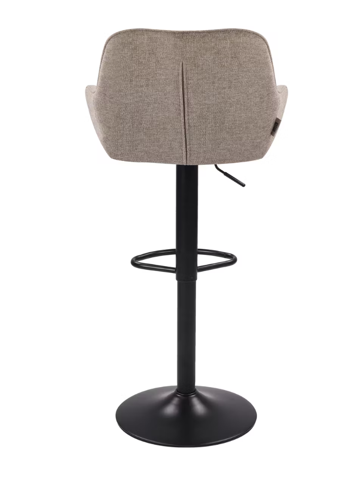 Dutchbone Oliver Barhocker - 2er Set - Taupe - 56 x 54 x 109 cm - Verstellbare Sitzhöhe 60-80 cm