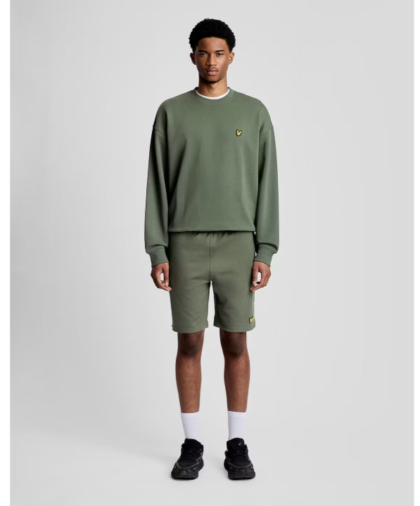 Lyle & Scott Oversize-Sweatshirt – Cactus Green – XXL – 1874 Crew Neck