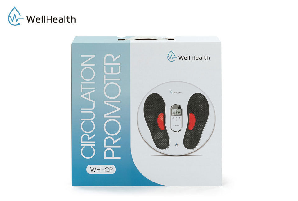 Wellhealth Elektrischer Muskelstimulator - Lindert Verspannungen & regt die Blutzirkulation an - 39,5 x 39,5 x 9 cm - Schwarz