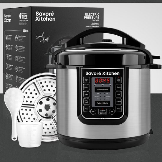 Savoré Kitchen Schnellkochtopf - 6L - PFAS frei - Multikocher