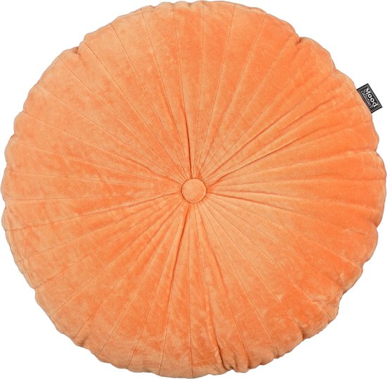 In The Mood Collection Baron Dekoratives Kissen - H10 x Ø45 cm - Baumwolle - Orange