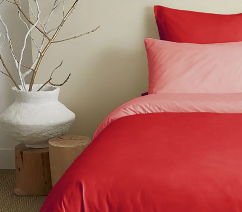 Univers Décor – Bettwäscheset „Honeycomb“ – 240 x 220 für Doppelbetten von 140 bis 160 cm – Wabenmuster „Schnee“