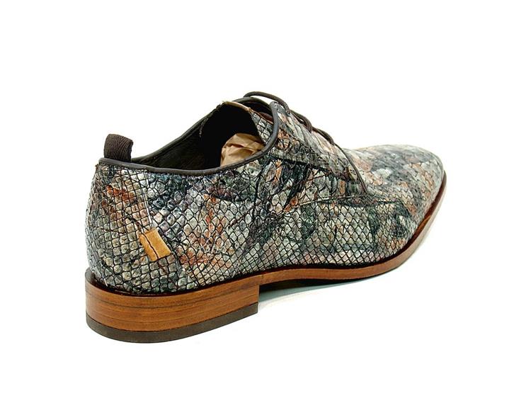 Rehab GREG PIECES Herren Schnürschuhe Braun/Grün - EU Größe 46 - Herausnehmbares Fußbett