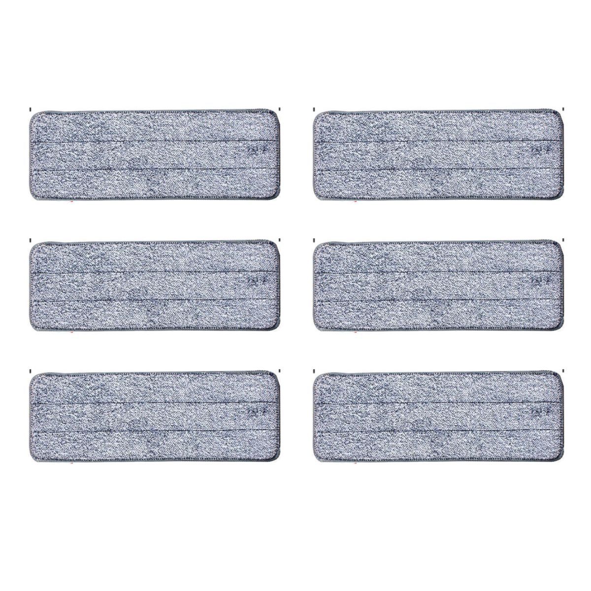 Coast Mikrofaser-Wischpads-Set – wiederverwendbar – für die Nass- und Trockenreinigung geeignet – weiß und grau – 35,5 x 11 cm