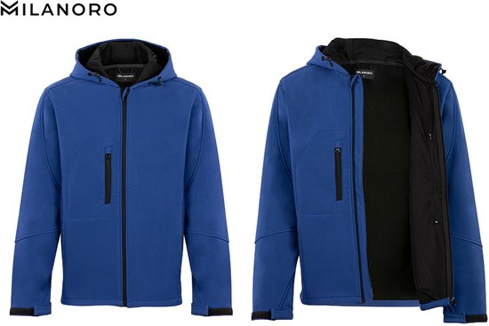 Milanoro - Wind- und wasserdichte Jacken - Jacke ohne Kapuze - königsblau - XL