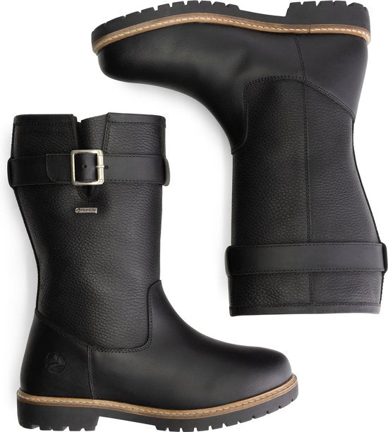 Travelin' Finnmark - Wasserdichter Damenstiefel - Wollgefüttert - Schwarz