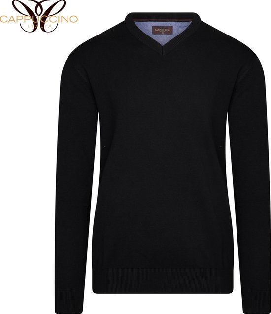 Cappuccino Italia - Herren Pullover Pullover Schwarz - Schwarz - Größe XXL