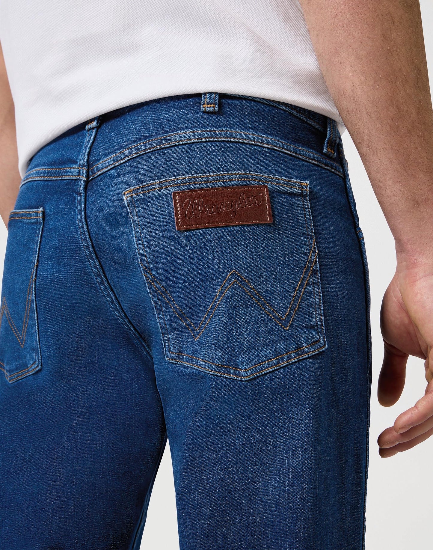 Wrangler Greensboro Jeans für Herren – Regular Straight Fit – blau – 40/42