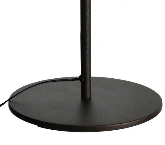 Stehlampe Platu 3351CA – dimmbar mit einstellbarer Lichtfarbe, brauner Kunststoff und Metall, trendiges Design, Mexlite, ideal für den Innenbereich