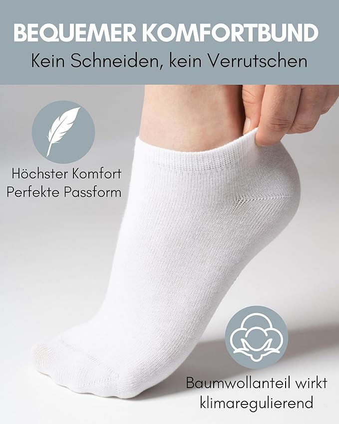 Heroic Sneaker Socken - Damen - Kurz - Größe 35-38