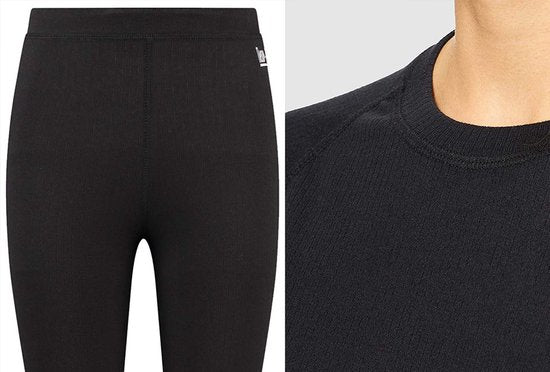 Heat Essentials – Thermounterwäsche für Damen – Thermo-Leggings für Damen – Schwarz – M – Thermokleidung für Damen – Thermohosen für Damen – Thermo-Leggings – Thermohosen für Damen