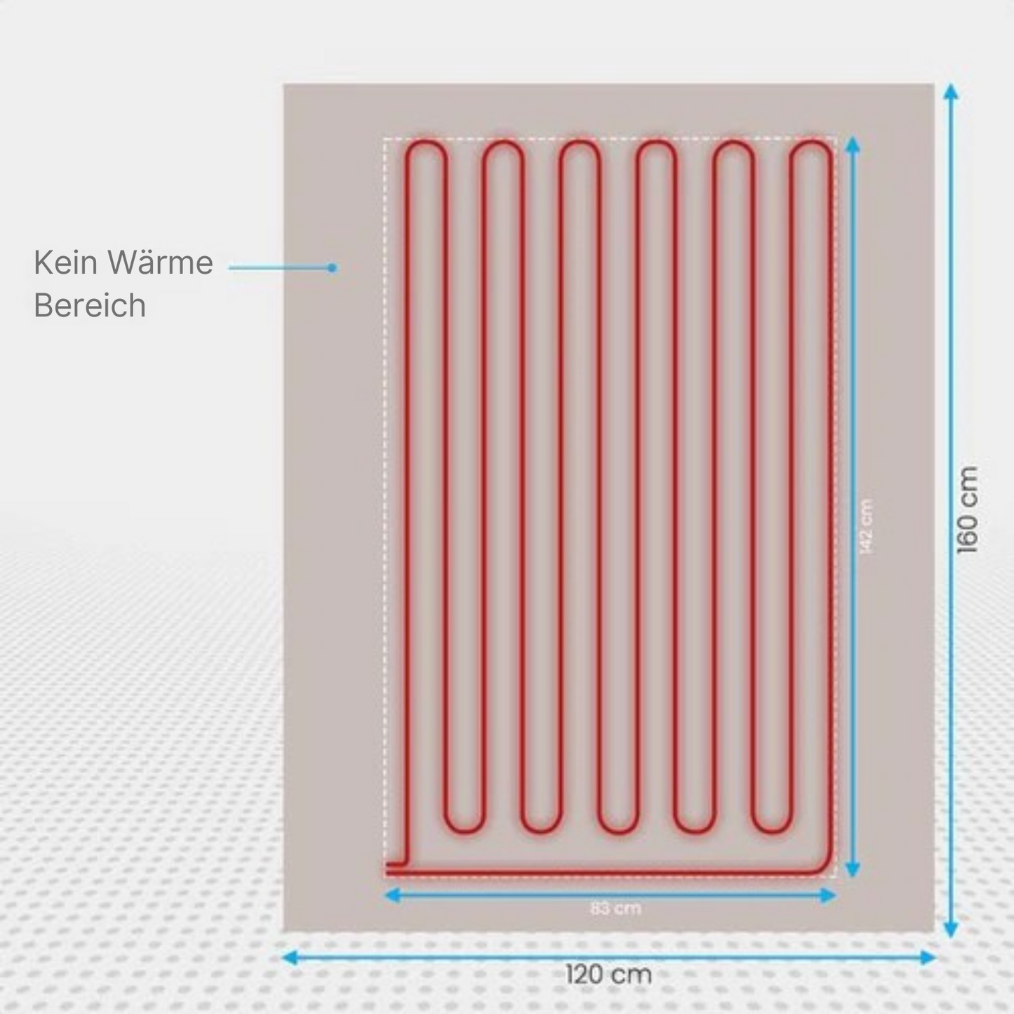 Auronic - Heizdecke - 3 Heizstufen - 160 x 120cm - automatische Abschaltung - Beige/Taupe
