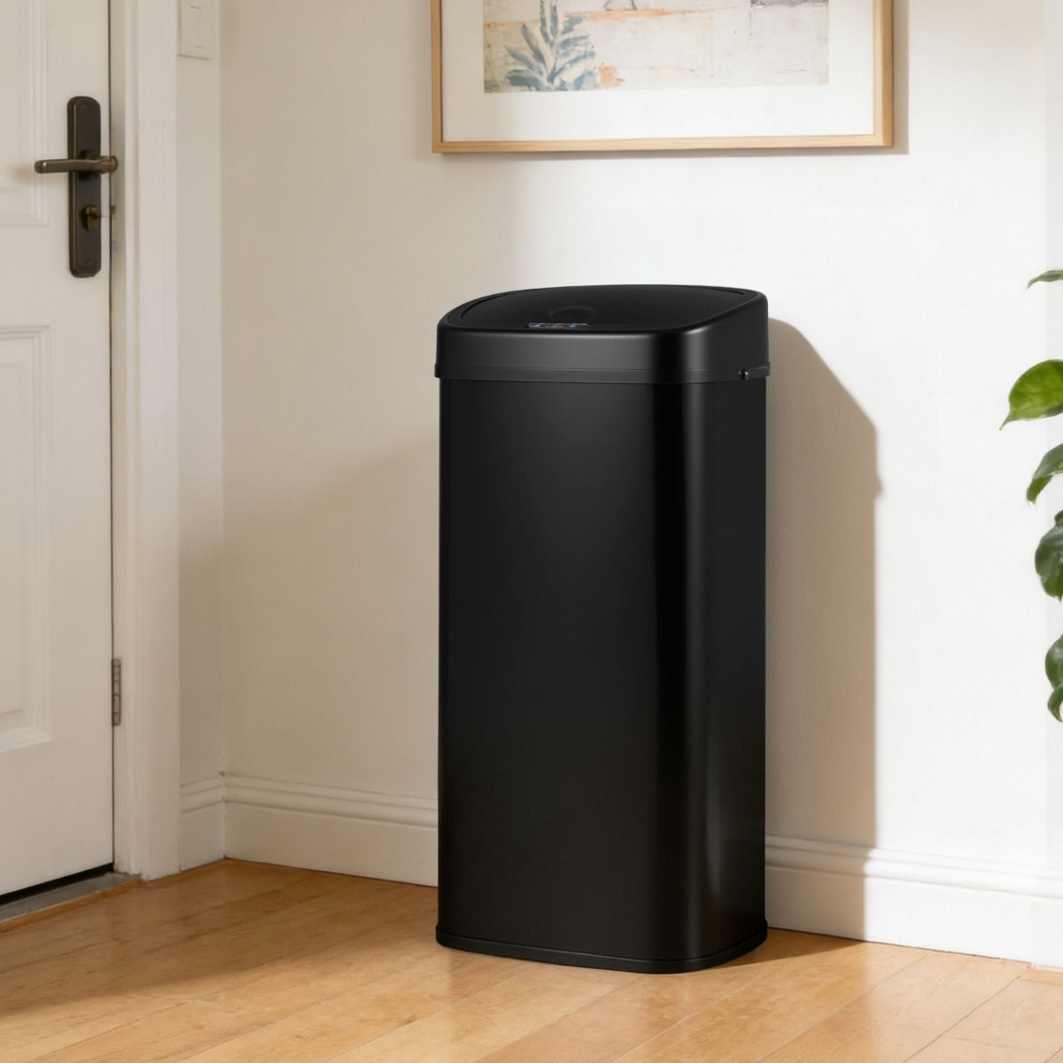 Coast Sensor-Abfallbehälter – Zwei-Zonen-Design – automatische Mülltrennung – schwarz – 68 Liter