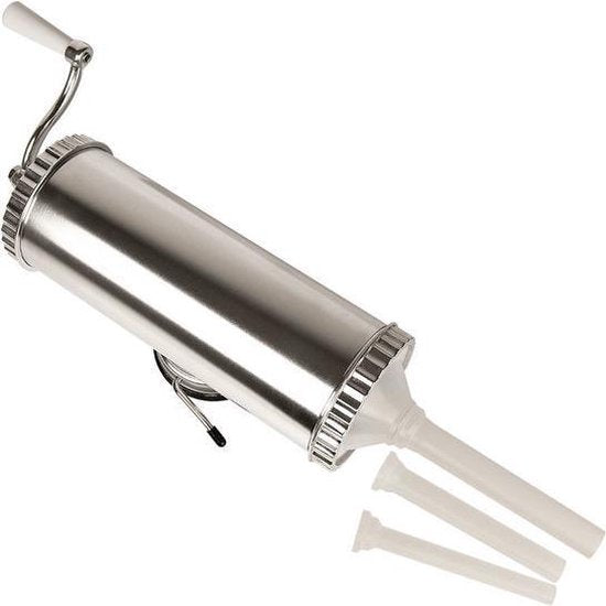 Wurstfüller, Wurstmacher, Wurstmaschine - 2,5kg Füllvolumen - Silber