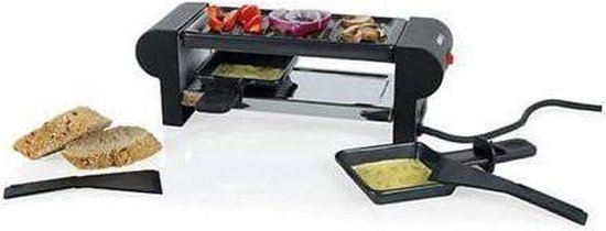 Boska Raclette Mini 110V - zum Schmelzen und Grillen - 2 Personen - Schwarz