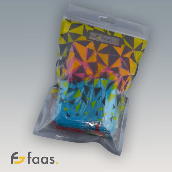 Faas Organza-Partysäcke - 100 Säcke - 10 Farben