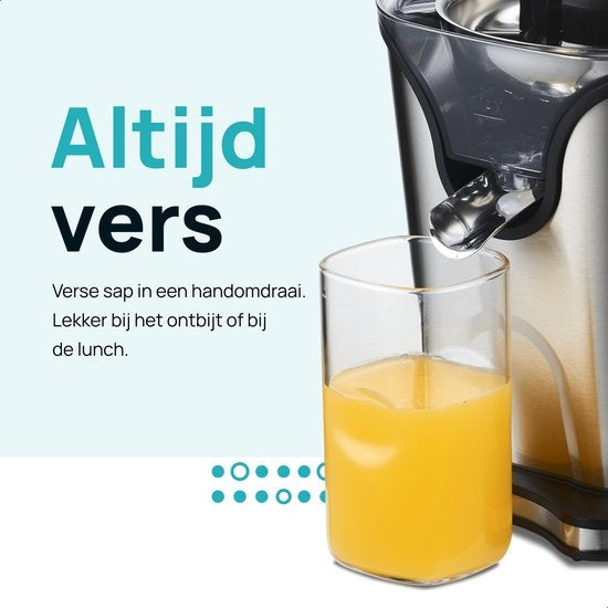 MOA Citruspers - Citrusjuicer - Elektrische Sinaasappelpers - Citroenpers - 2 Perskegels - CJ408