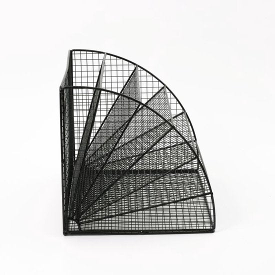 Ceruzo Briefkasten - Schreibtisch-Organizer 6 Fächer - Metall - Industrieller Stil - 35x28x28 cm