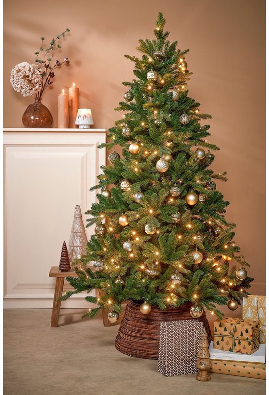 Mica Decorations Weihnachtskugeln-Set – 60 Stück – Ø 7 cm – bruchsicher – Champagner