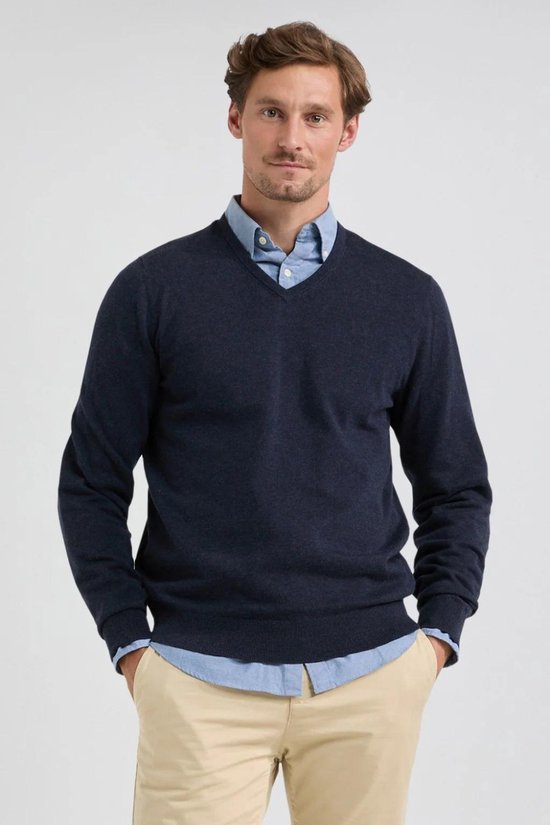 McGregor Pullover V-Ausschnitt Pullover Mm999 1201 01 2100 Marineblau Herren Größe - S