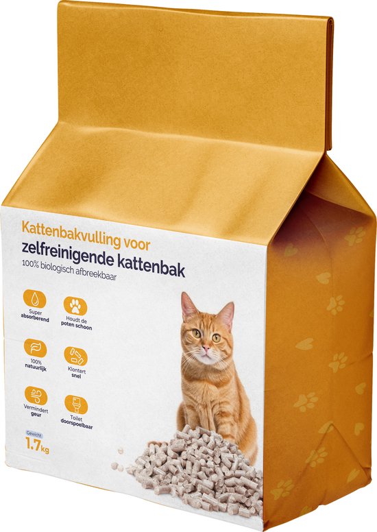 Katzenstreu – 9 l – Automatische Katzenstreu – Klumpend – 100 % natürlich