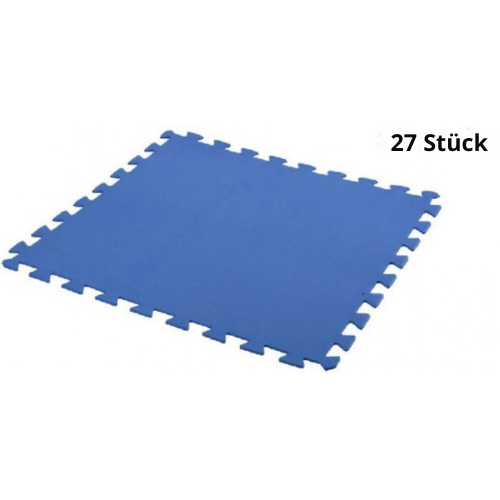Free and Easy - Schwimmbadfliesen Schaum - 50 x 50 cm - 27 Stück - 6,75m² - blau