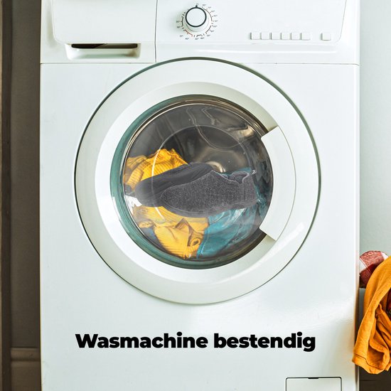 Hausschuhe Männer - Hausschuhe - Schwarz - Rutschfest - Größe 42/43 - Comfeet