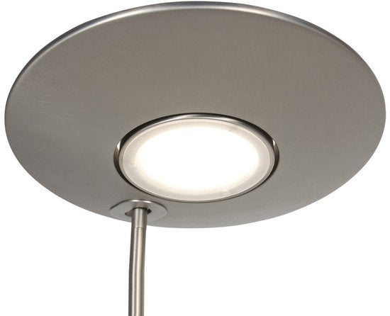 Stehlampe Zenith 2 4394ST aus Stahl mit Uplight und Lesearm – Steinhauer Exclusive, modernes Design, dreh- und neigbar, 4940 Lumen Lichtleistung, einstellbare Farbtemperatur von 2200 bis 4000 Kelvin