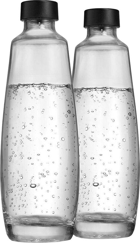 SodaStream Glaskaraffen 1 l, 2er-Pack | 2 Stück | Nur für das SodaStream DUO Sprudelgerät geeignet