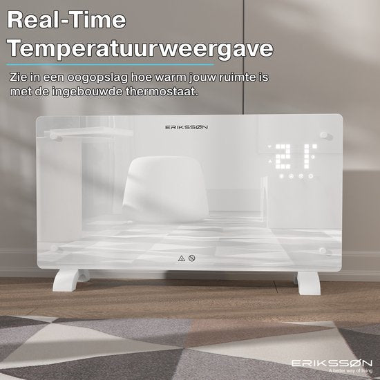 Erikssøn Elektroherd - 2000W Heizgerät - weiß