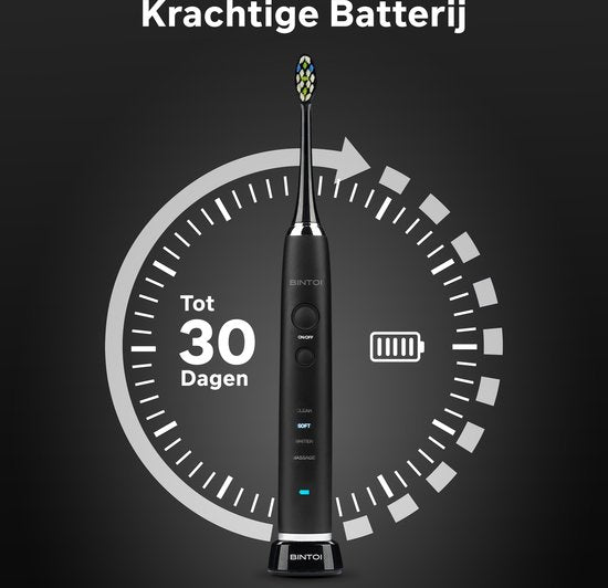 Bintoi® iSonic Black Series D700 - Elektrische Zahnbürste - Ultra Whitening