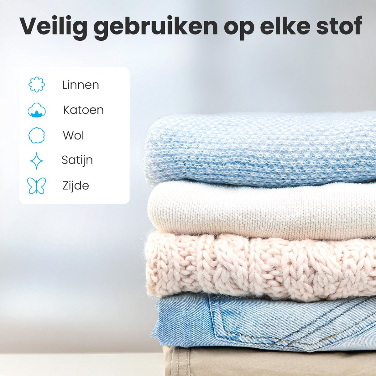 Auronic - Handdampfreiniger - für Kleidung und Möbel - entfernt 99% der Bakterien - 300ml - Schwarz