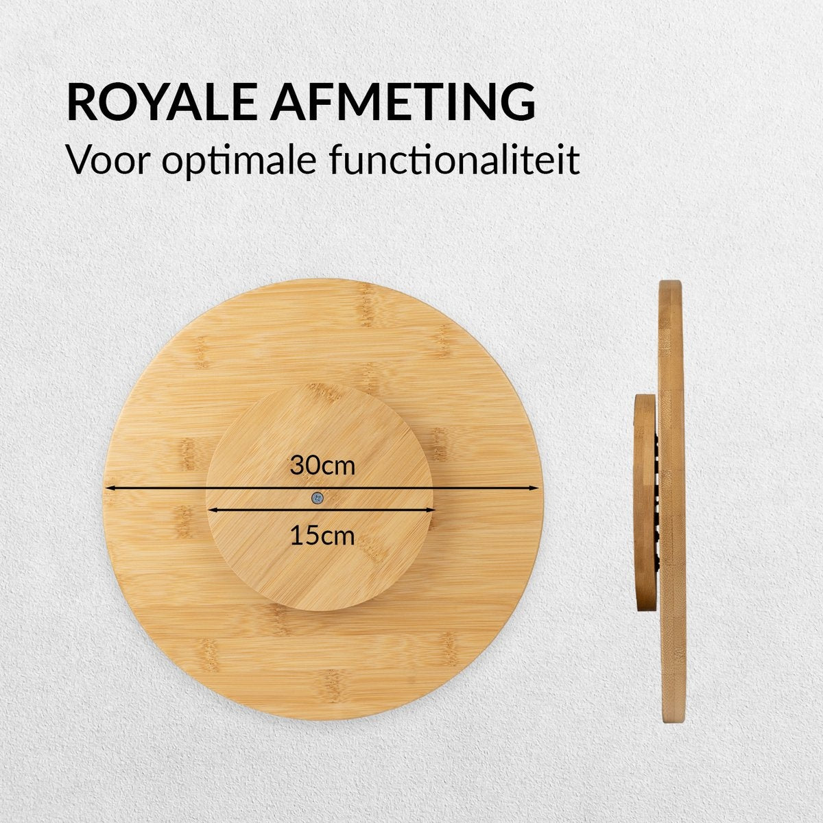 Nimma Drehteller - Ø30cm - Lazy Susan für Getränke, Essen, Catering, Büroorganisation - Langlebig