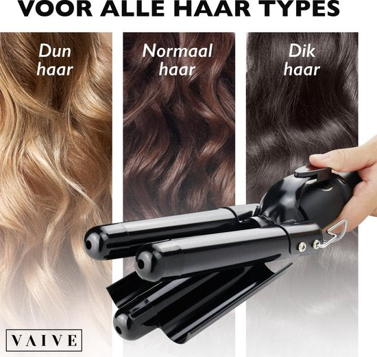 VAIVE - Professional Waffeleisen 25mm - Signature Curls Edition - Waver - Wellen-Lockenstab - Wellen-Lockenstab - Beach Waves