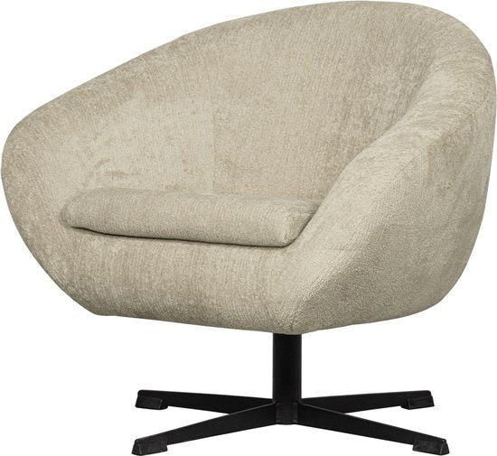 BePureHome Desert Drehsessel - Polyester - Pistache - 70x85x74