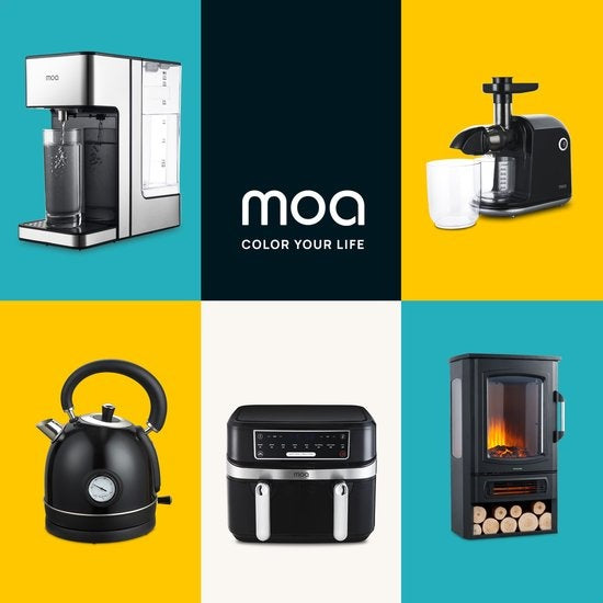 MOA Elektrokamin - Atmosphärenofen - Heizung - Platz für dekoratives Holz - EFS183C