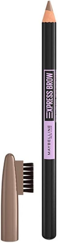 Maybelline Express Brow Shaping Pencil – Augenbrauenstift mit Kokosöl-Formel – Kamm & abgeschrägte Spitze – 03 Soft Brown – 16 x 9 x 136 mm