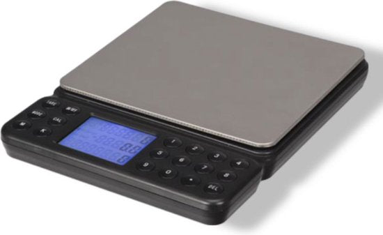 Perel Präzisionswaage, digital, 0,1 g bis 2 kg, Tarafunktion, automatische Abschaltung, hintergrundbeleuchtetes LCD-Display